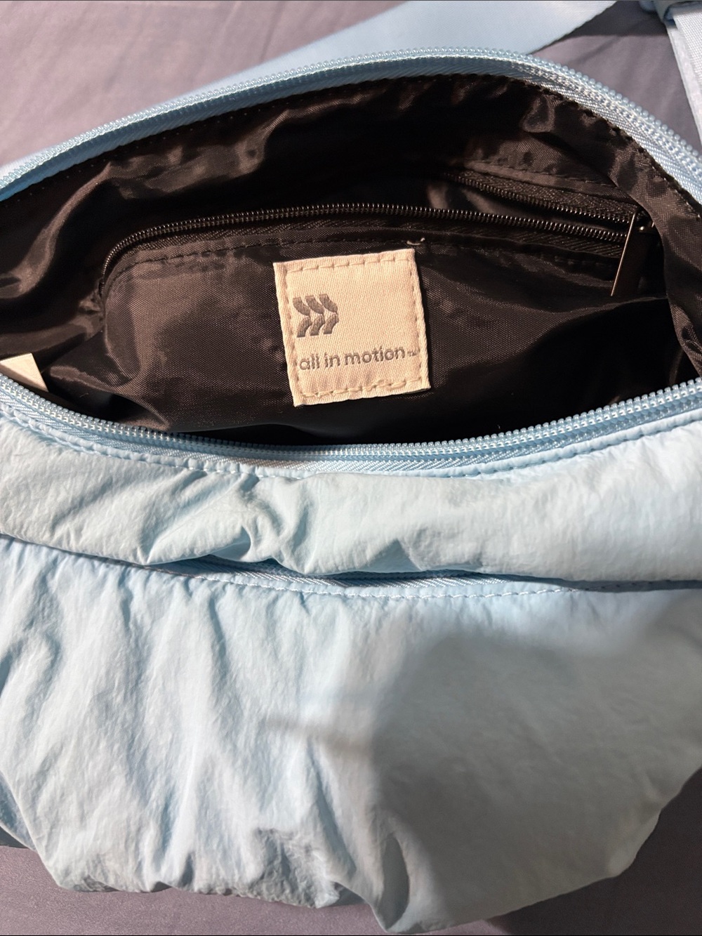 Light Blue never used Women's Crossbody Sling Bag by all in motion. Nice - Picture 8 of 13